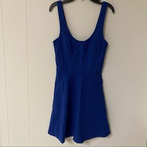 Blue scoop neck sleeveless mini dress from Forever 21. Size S.